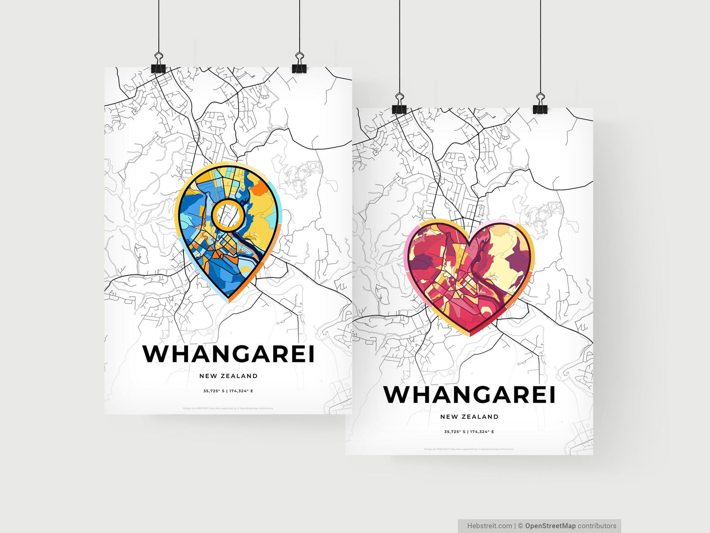 Whangarei New Zealand art print for couples