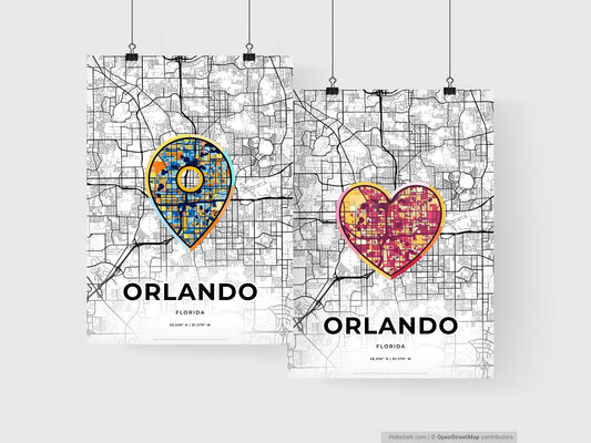 Orlando Florida art print for couples