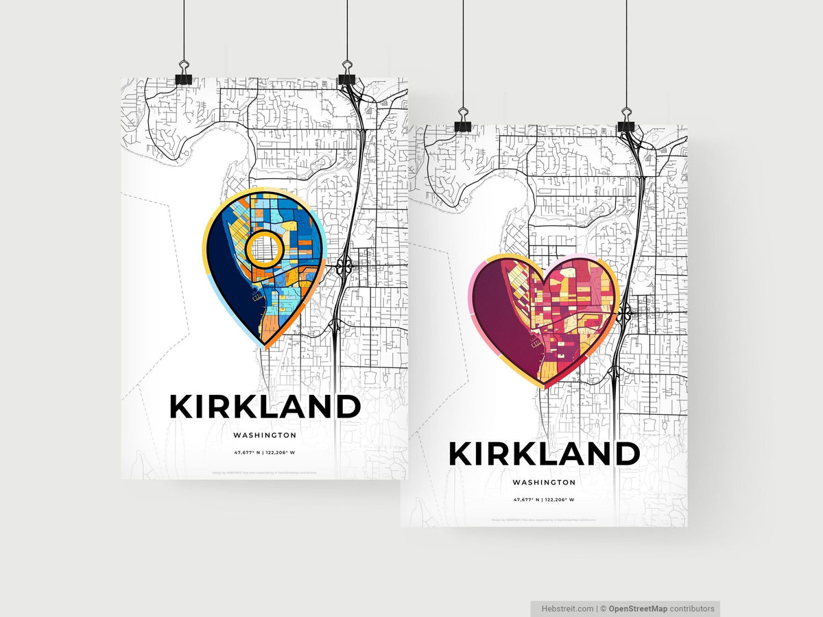 Kirkland Washington art print for couples