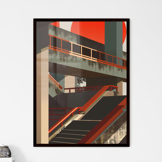 Artful Propaganda: Luxurious Minimalism in Blockchain Hyperpop CD Cover, Inspired by Soviet Brutalist Architecture Framed Art