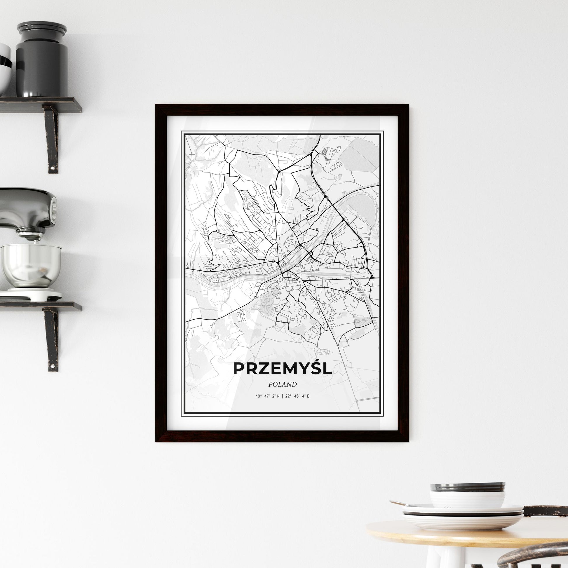 Przemyśl Poland - Minimal City Map