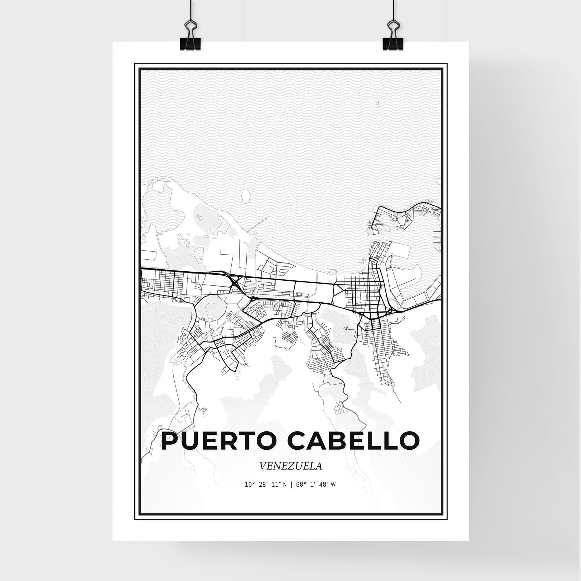 Puerto Cabello Venezuela - Premium City Map Poster