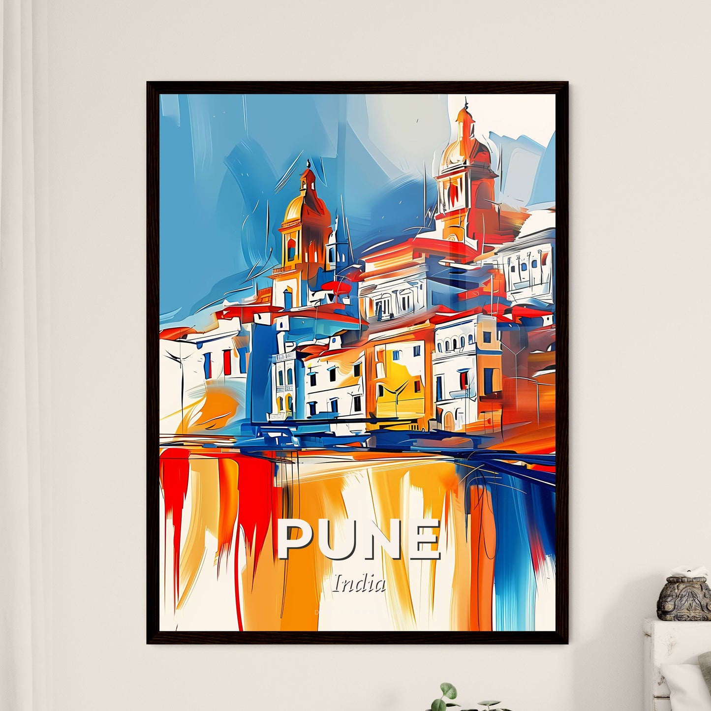 Vibrant Pune, India - A Painting Of A City