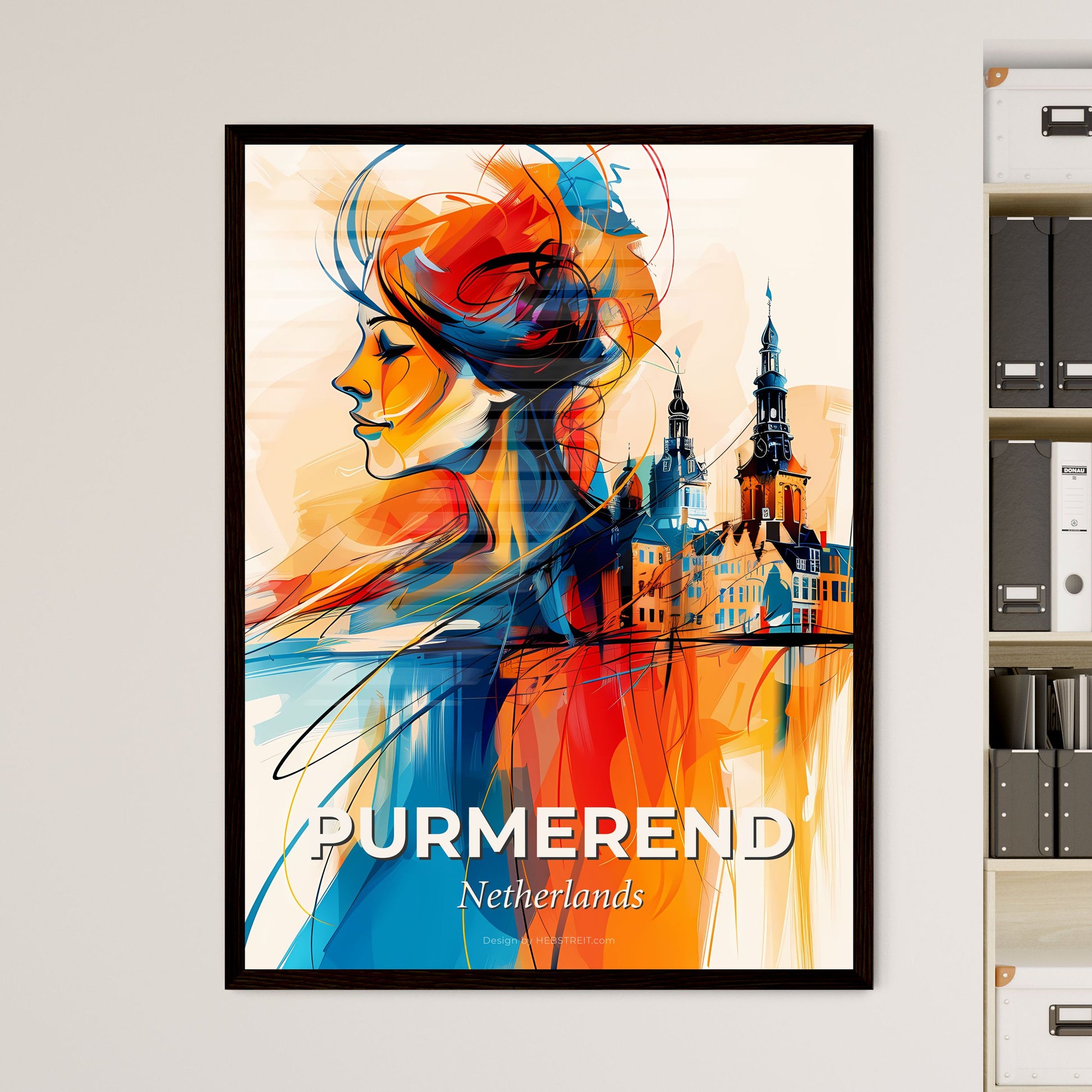 Vibrant Purmerend, Netherlands - A Woman's Face And A City