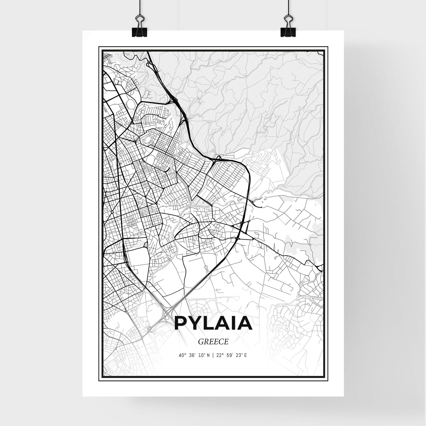 Pylaia Greece - Premium City Map Poster