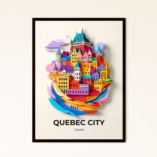 Vivid Quebec City, Canada - a colorful city with a rainbow colored roof