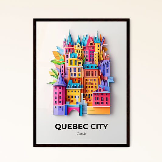 Vivid Quebec City, Canada - a colorful city with a lot of buildings