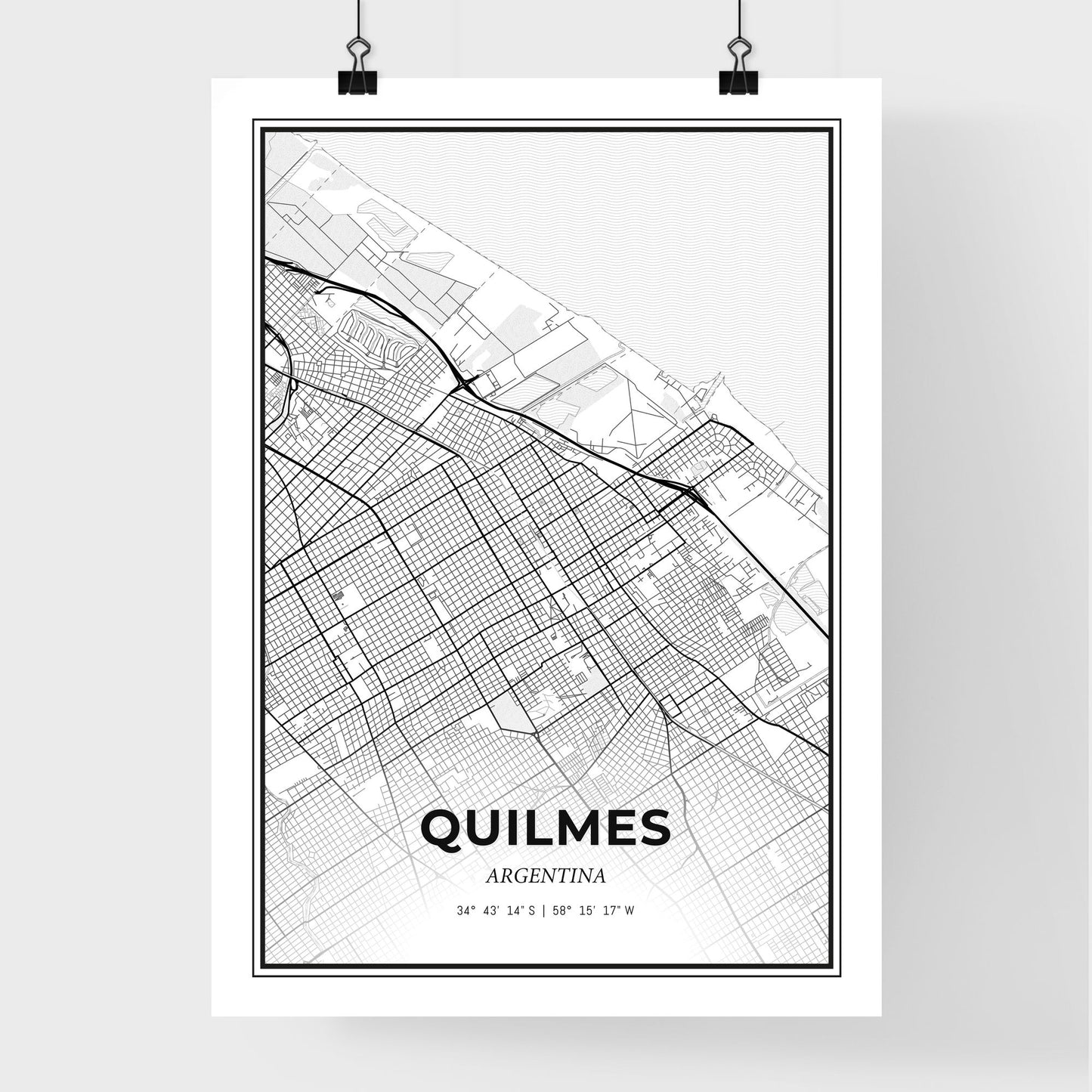 Quilmes Argentina - Premium City Map Poster