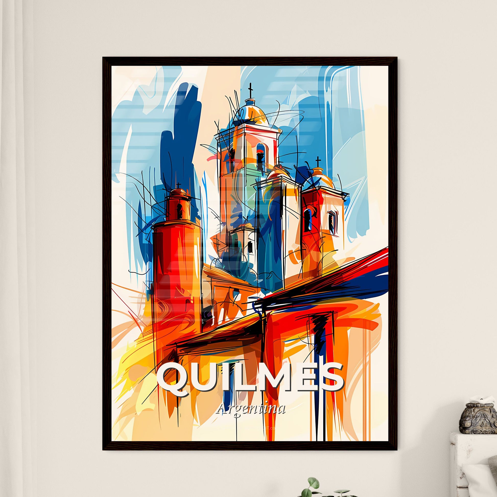 Vibrant Quilmes, Argentina - A Drawing Of A Building