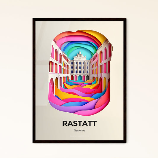 Vivid Rastatt, Germany - a colorful city with a rainbow colored street