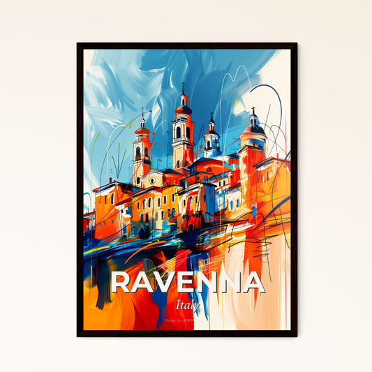 Vibrant Ravenna, Italy - A Painting Of A Building