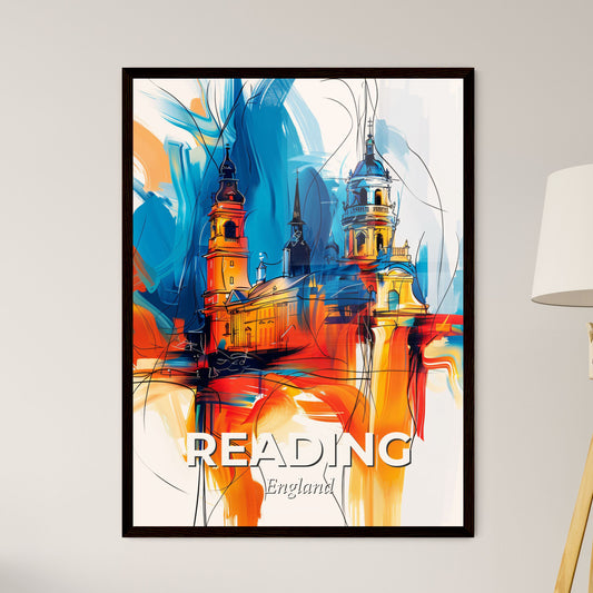 Vibrant Reading, England - A Painting Of A Building