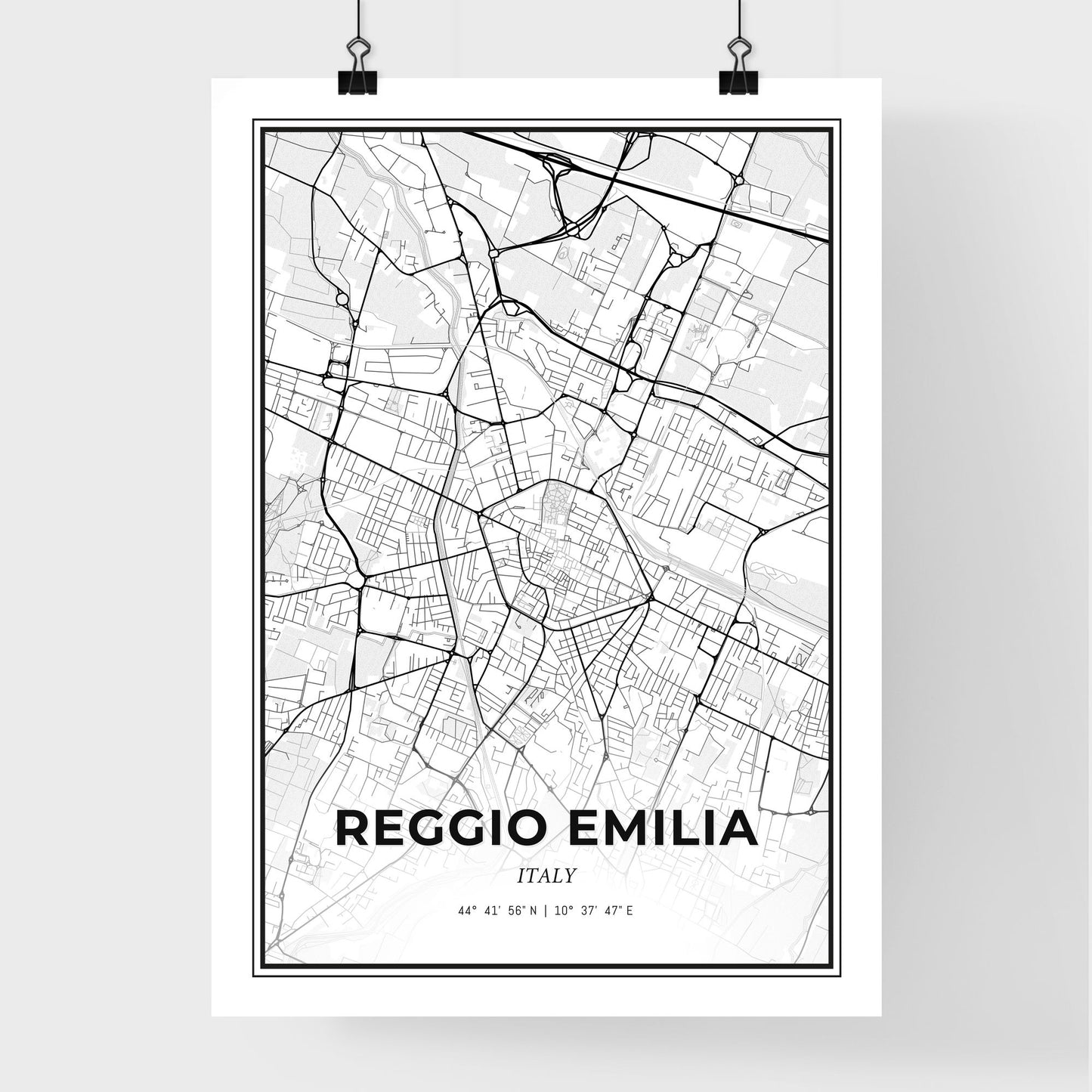 Reggio Emilia Italy - Premium City Map Poster