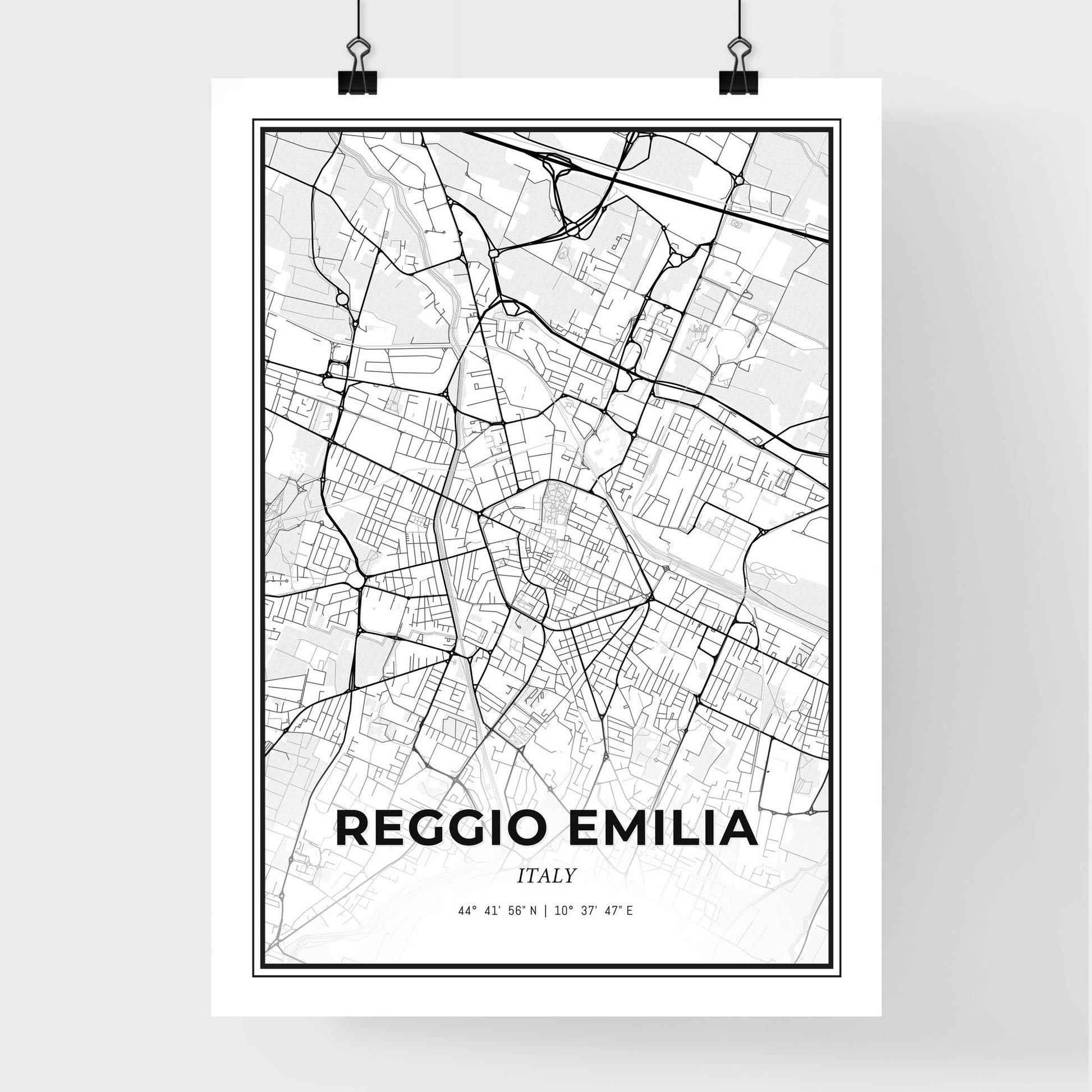 Reggio Emilia Italy - Premium City Map Poster