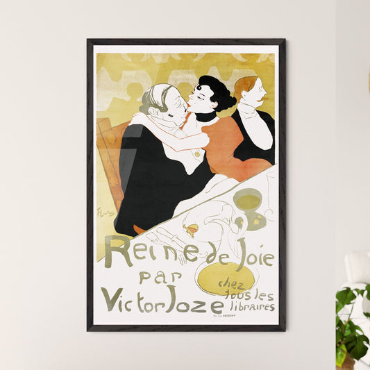 Reine de Joie – Henri de Toulouse-Lautrec Framed Art Print