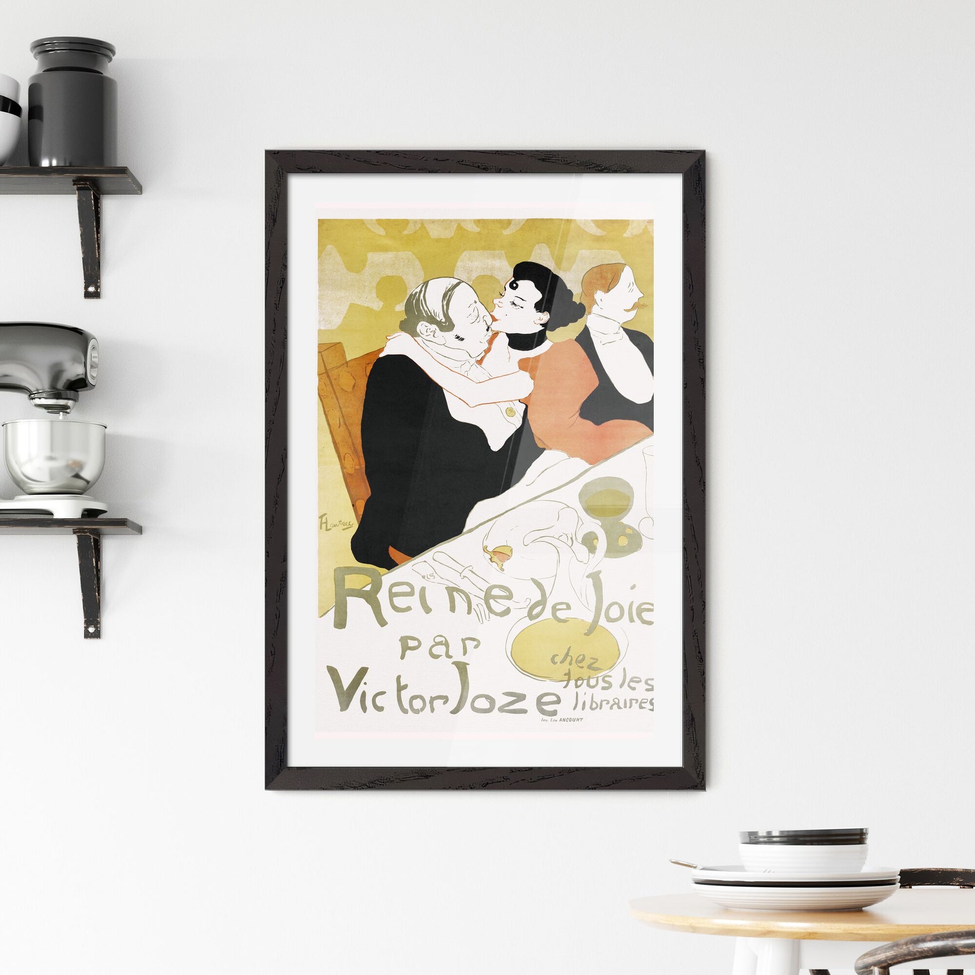 Framed Print of Reine de Joie – Henri de Toulouse-Lautrec