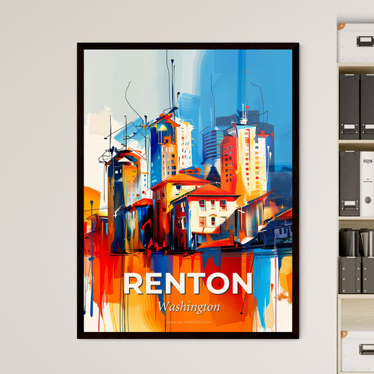 Vibrant Renton, Washington - A Painting Of A City