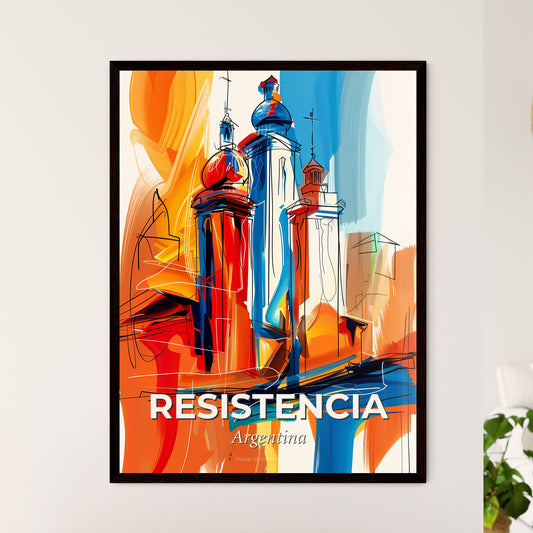 Vibrant Resistencia, Argentina - A Colorful Painting Of A Building