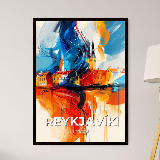 Vibrant Reykjavík, Iceland - A Painting Of A City