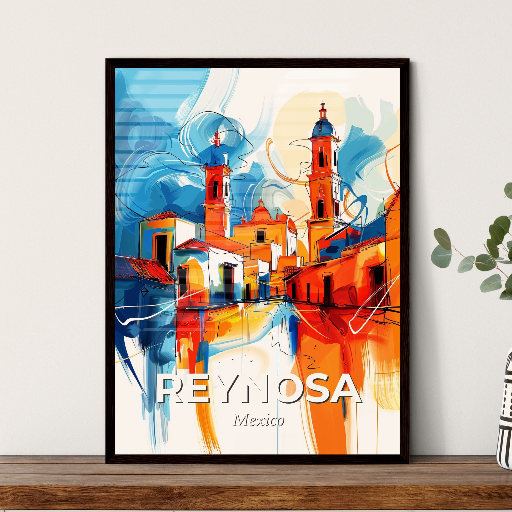 Vibrant Reynosa, Mexico - A Painting Of A City