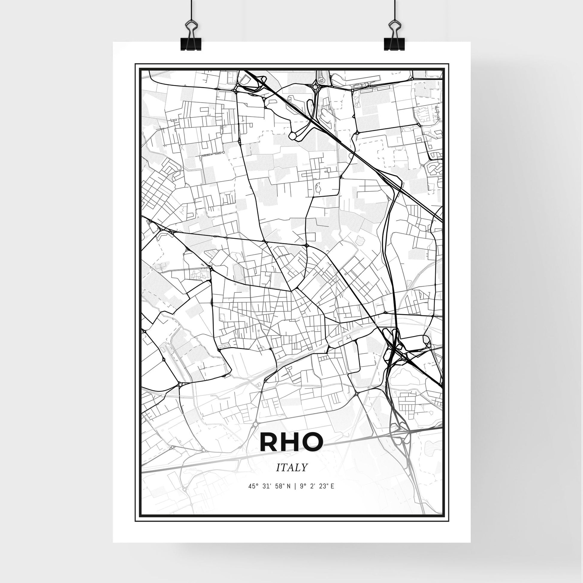 Rho Italy - Premium City Map Poster