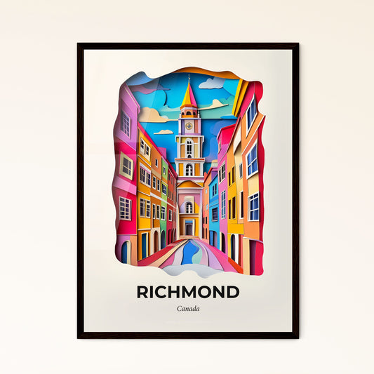 Vivid Richmond, Canada - a colorful city with a clock tower