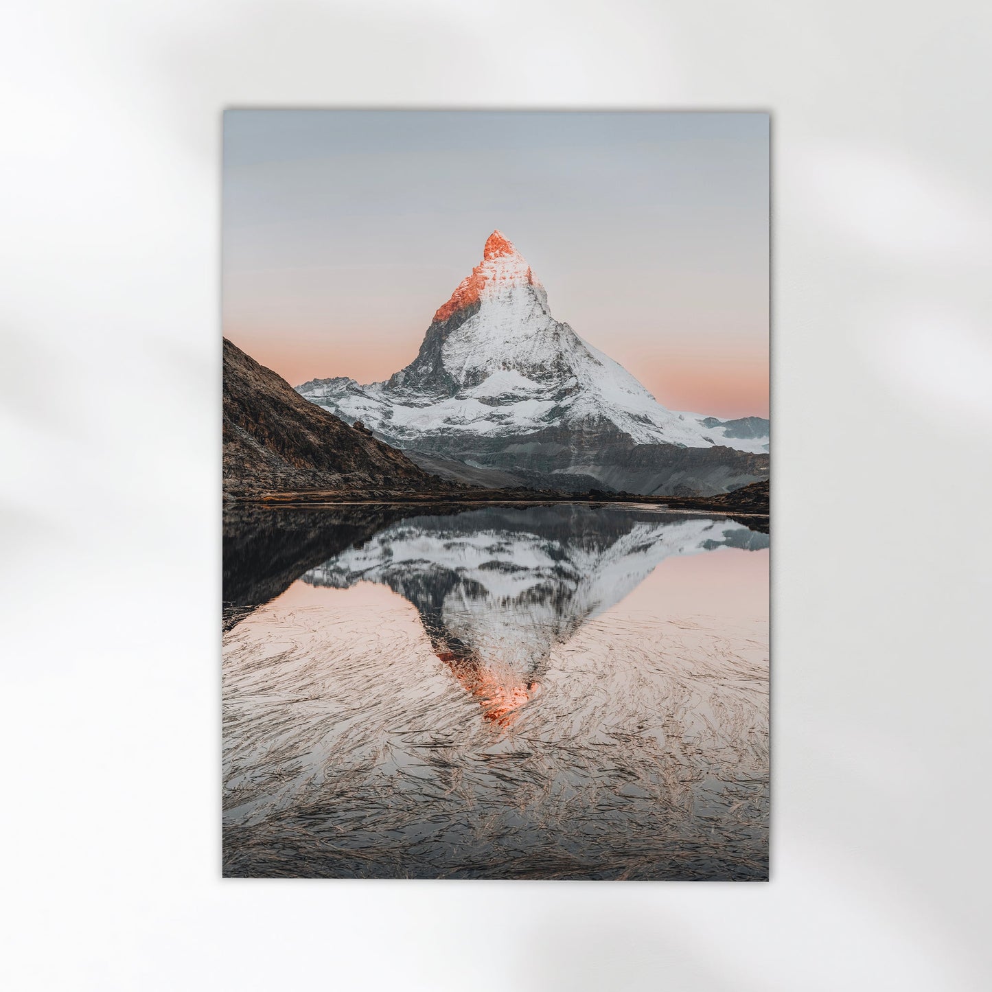 Matterhorn reflected in Riffelsee, Switzerland