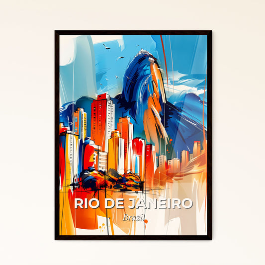 Vibrant Rio De Janeiro, Brazil - A Painting Of A City