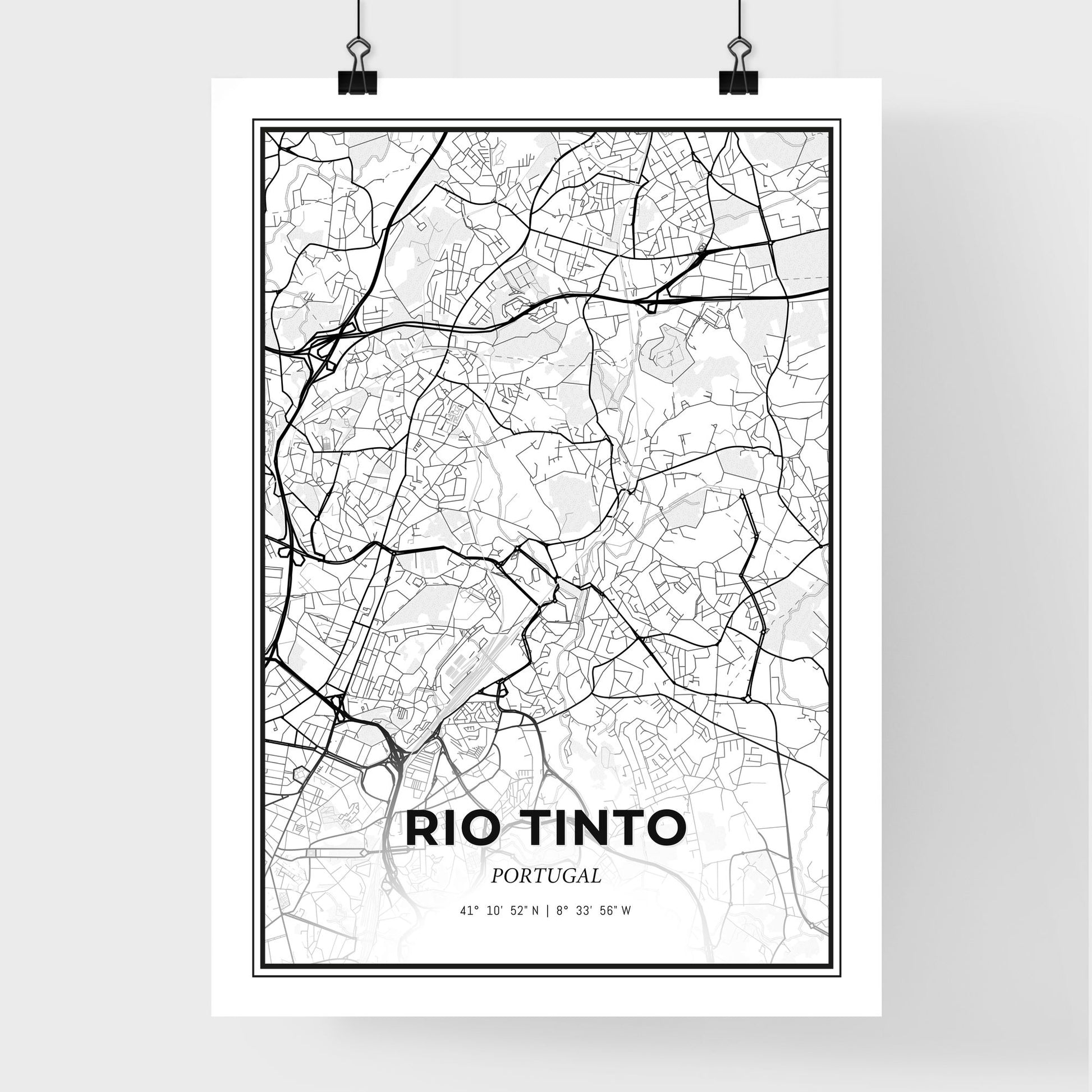 Rio Tinto Portugal - Premium City Map Poster