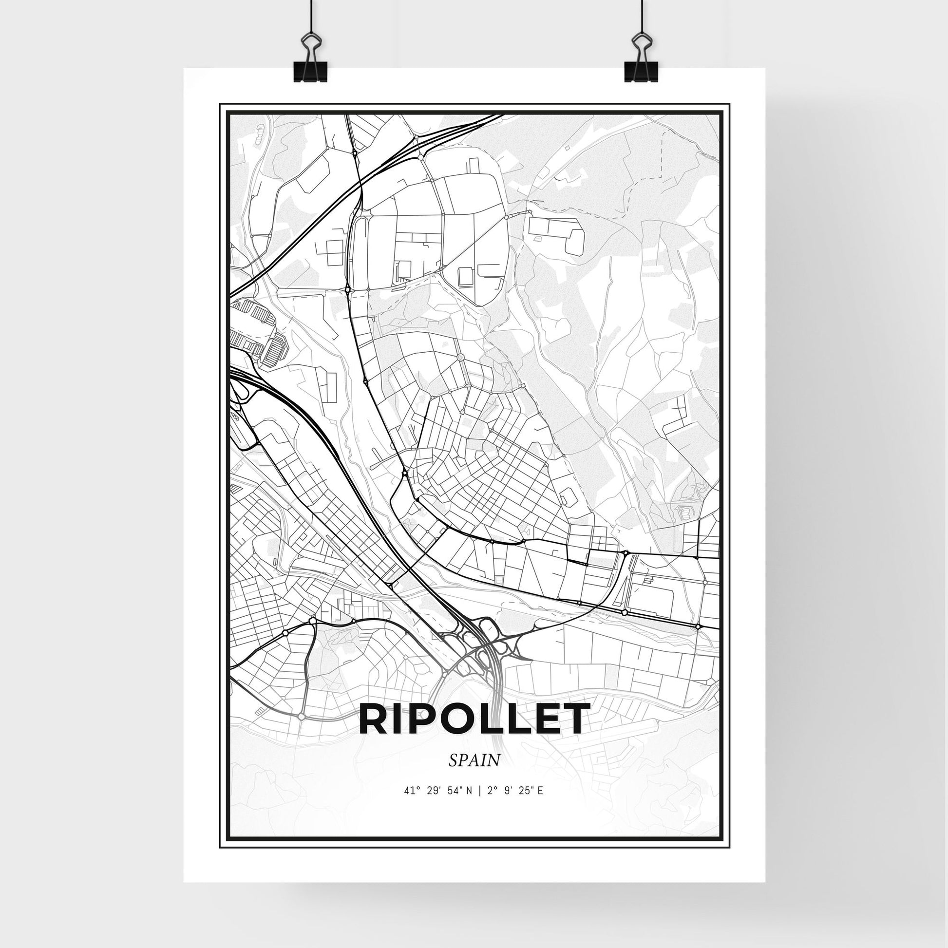 Ripollet Spain - Premium City Map Poster