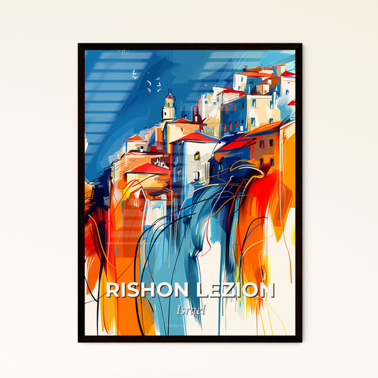 Vibrant Rishon Lezion, Israel - A Painting Of A City