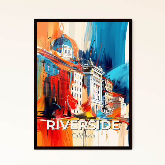 Vibrant Riverside, California - A Painting Of A City