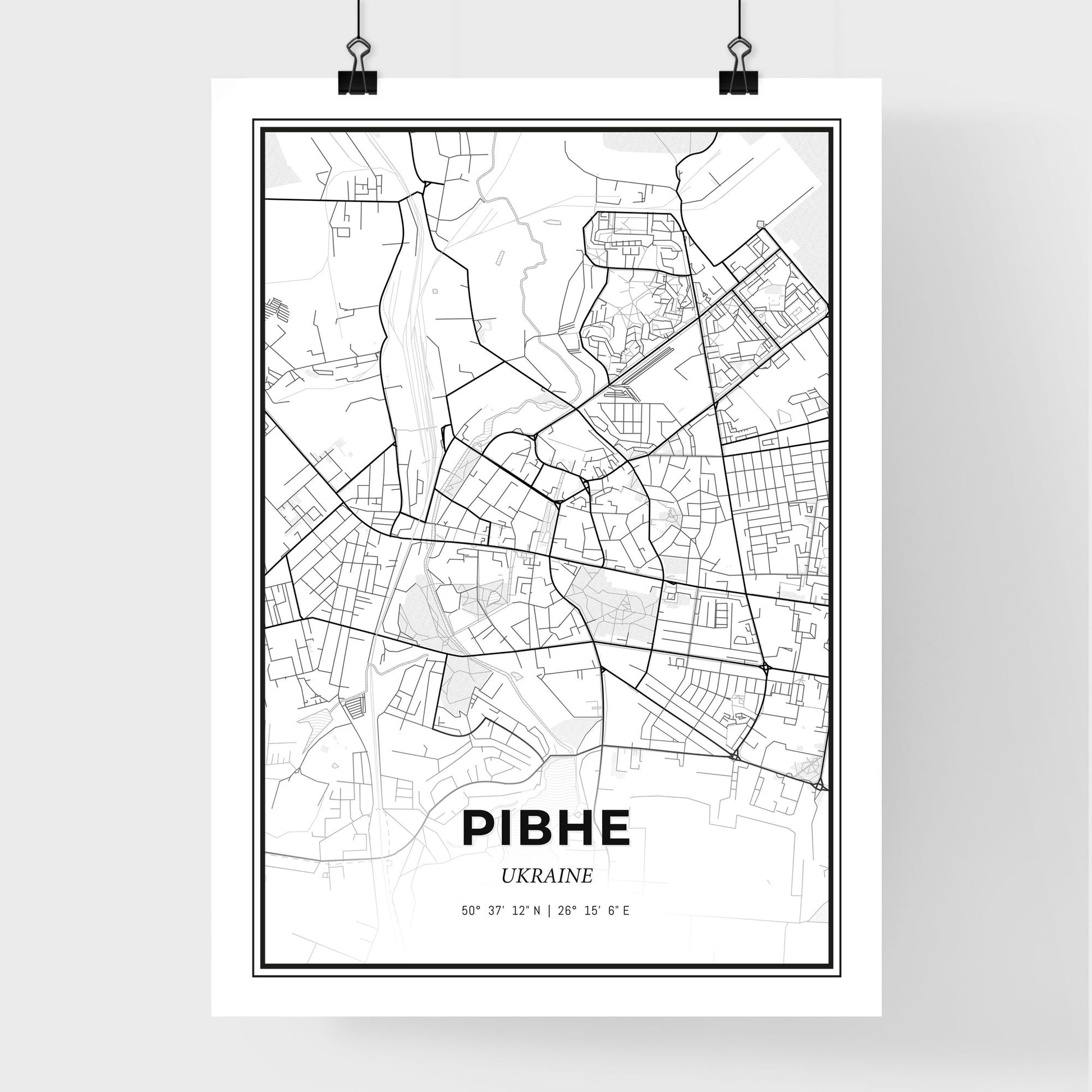 Rivne Ukraine - Premium City Map Poster