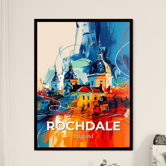 Vibrant Rochdale, England - A Painting Of A City