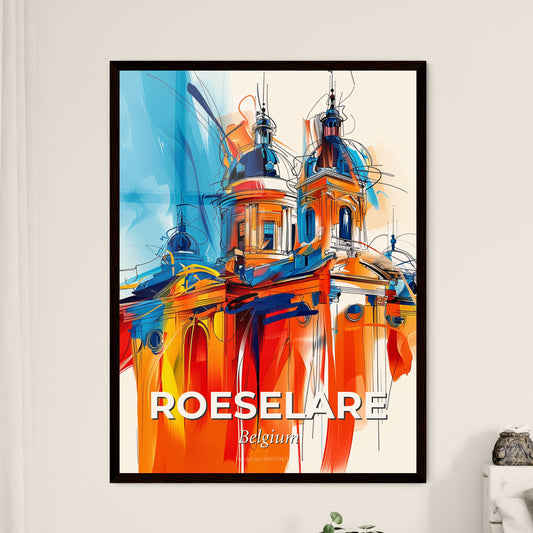 Vibrant Roeselare , Belgium - A Painting Of A Building