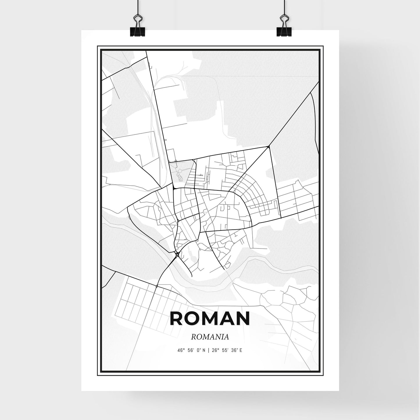 Roman Romania - Premium City Map Poster