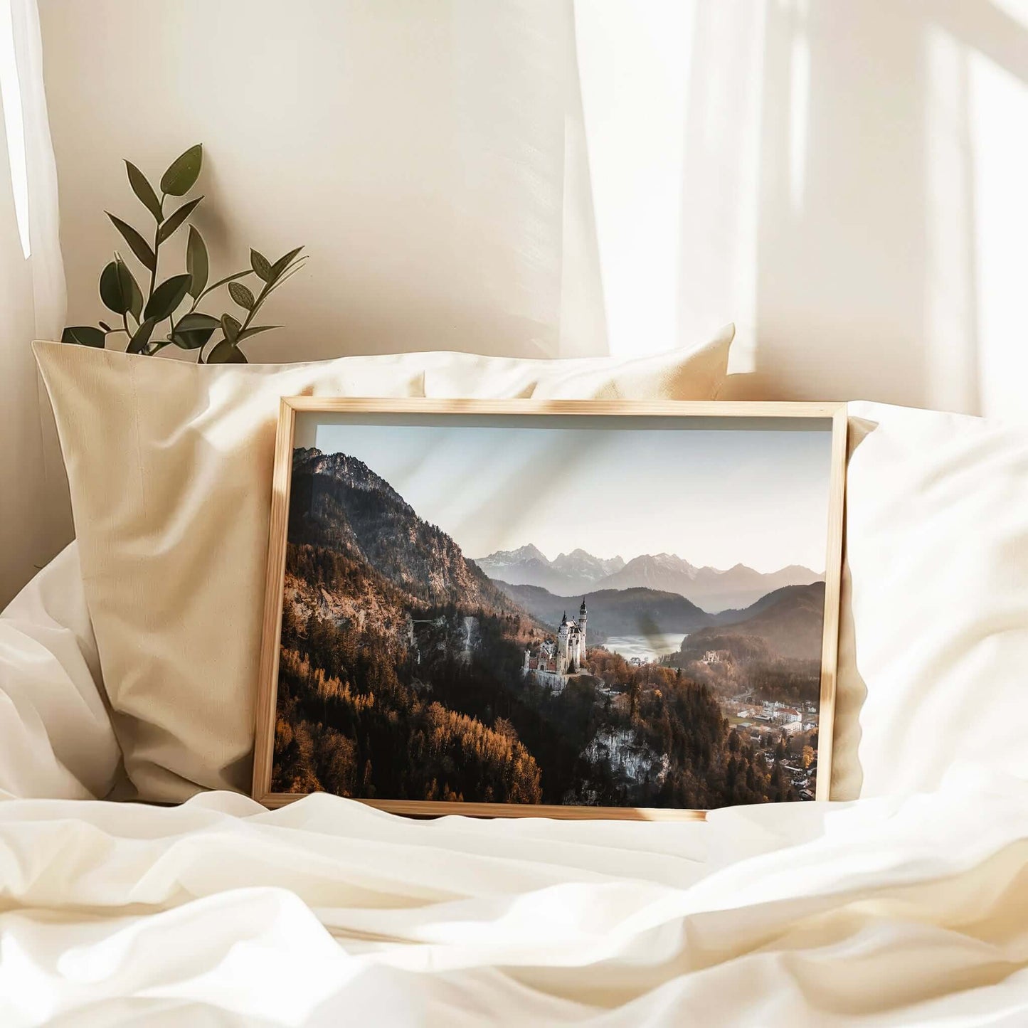 Neuschwanstein Castle Print – Bavarian Alps Wall Art