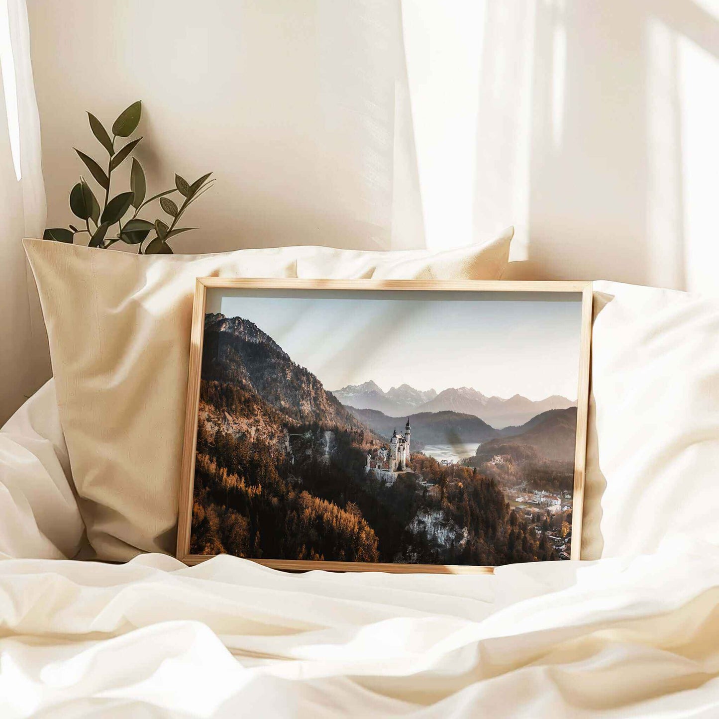 Neuschwanstein Castle Print – Bavarian Alps Wall Art