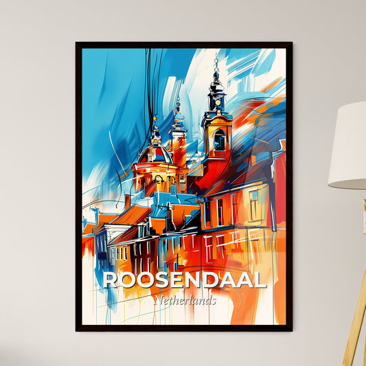 Vibrant Roosendaal, Netherlands - A Painting Of A Building With Towers And Towers