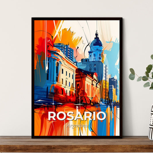 Vibrant Rosario, Argentina - A Colorful Painting Of A City