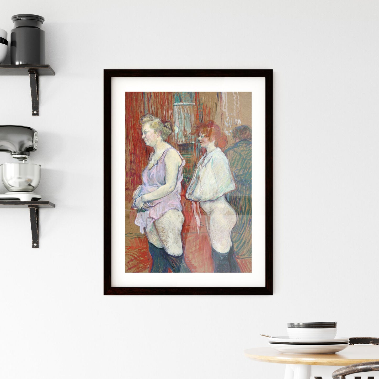 Framed Print of Rue des Moulins – Henri de Toulouse-Lautrec