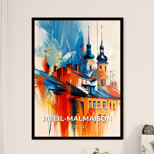 Vibrant Rueil-Malmaison, France - A Painting Of A Building With Towers And Spires