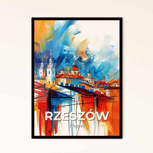 Vibrant Rzeszów, Poland - A Painting Of A City