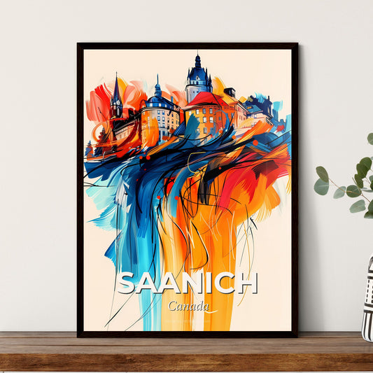 Vibrant Saanich, Canada - A Painting Of A City