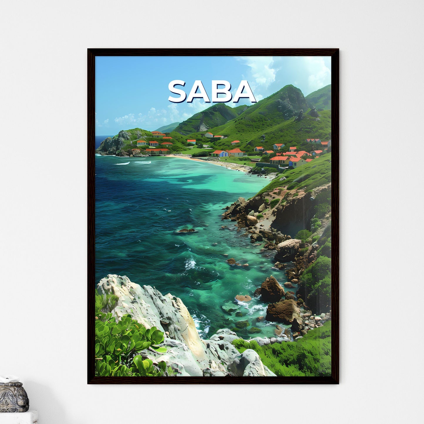 Vibrant Beach Art - Framed Art Print