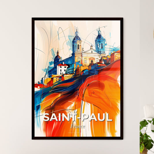 Vibrant Saint-Paul, France - A Painting Of A City