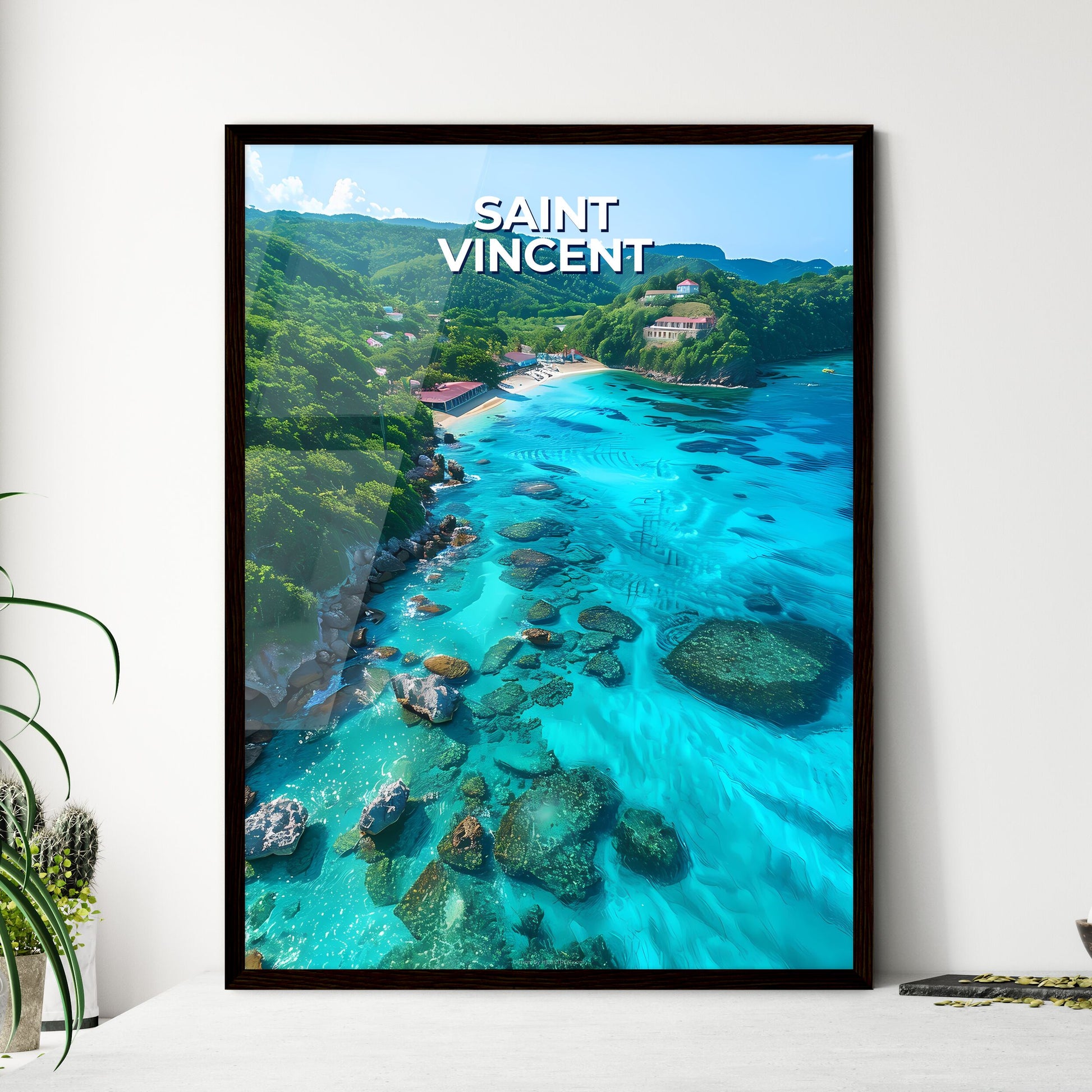 Saint Vincent and the Grenadines - Framed Art Print