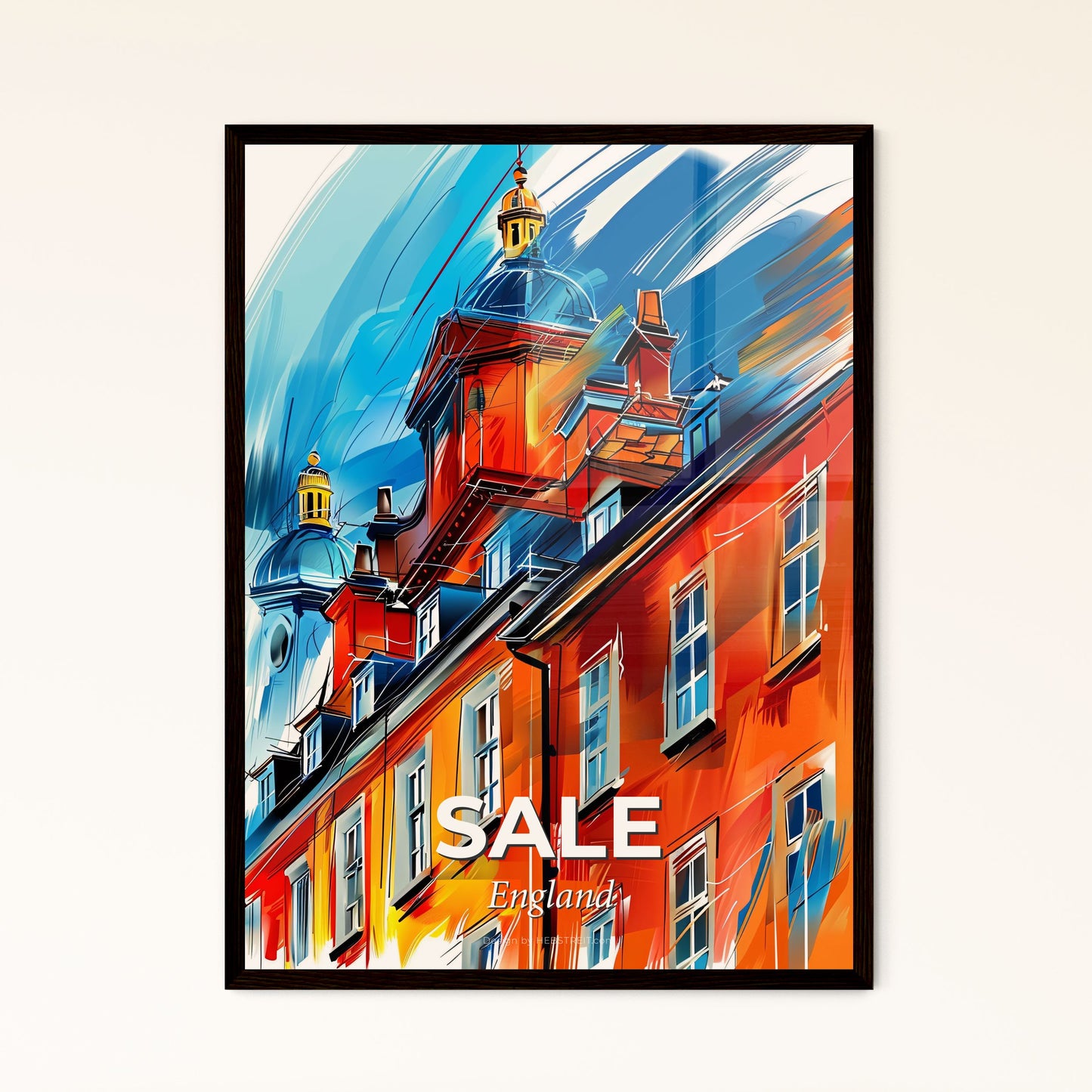 Vibrant Sale, England - A Painting Of A Building