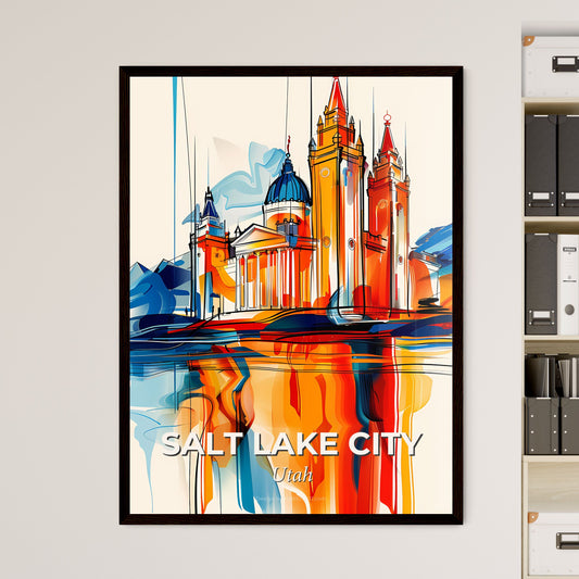 Vibrant Salt Lake City, Utah - A Painting Of A Castle