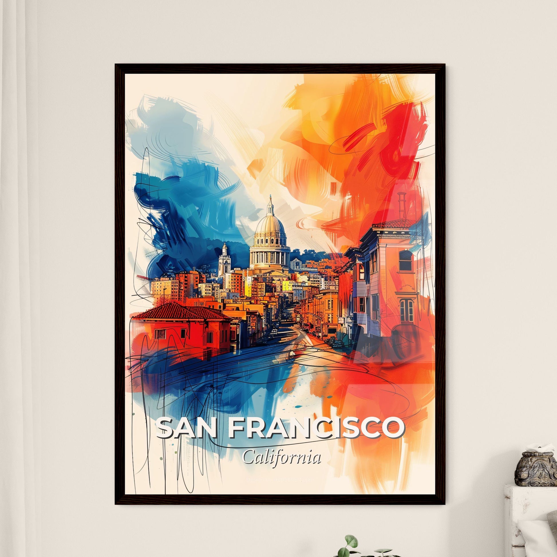 Vibrant San Francisco, California - A Colorful Cityscape With A Dome